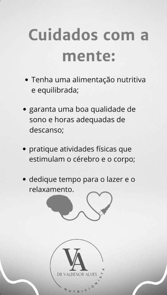 Post Cuidados com a mente - Dr. Valdenor Alves Nutricionista