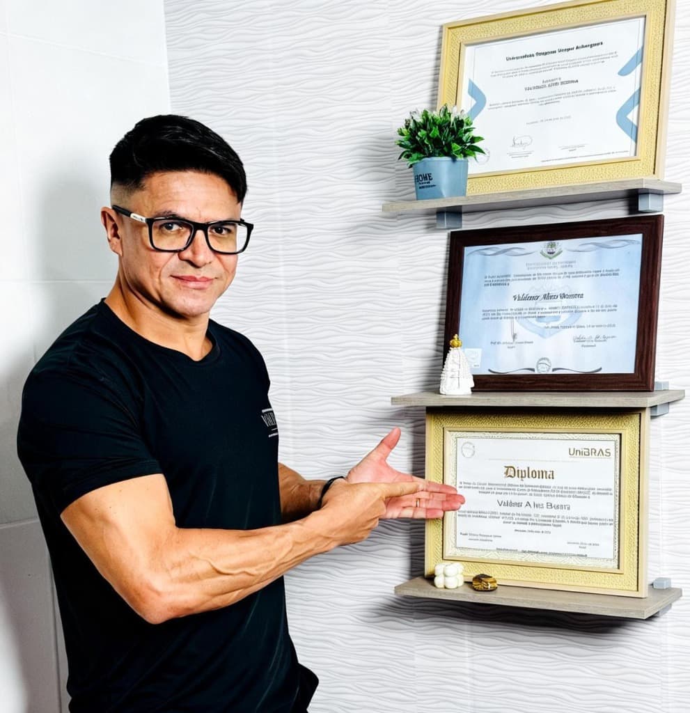 Dr. Valdenor Alves em seu consultório